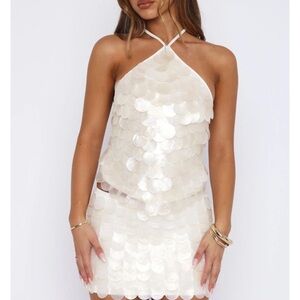 Athens Aura Shell Top White